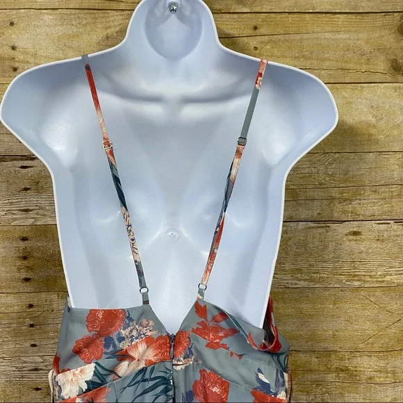 J’Atiste by Amy long line pants jumper romper floral print size medium - Picture 8 of 16